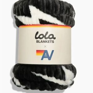 Lola x Aviator Nation black baby bolt Pattern Blanket SOLD OUT